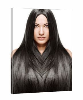 woman with elegant long shiny hair