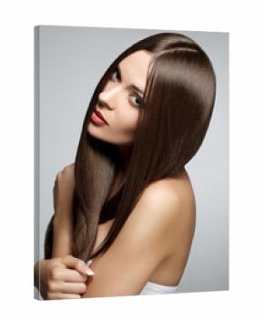 Beautiful Woman with Healthy Long Hair