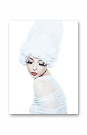 avant-garde fashion portrait