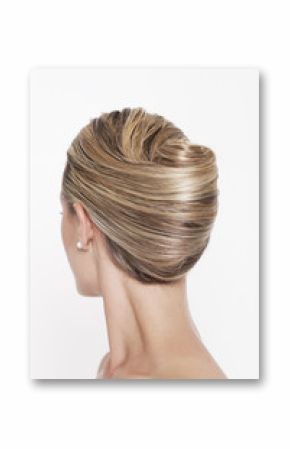 Banana chignon hairdo