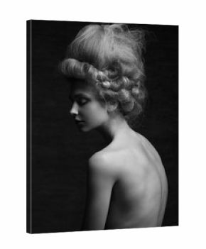 Woman with retro hairstyle