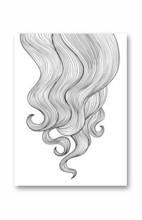 Hair background. Beauty hairstyle salon poster.