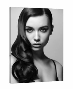 Beautiful Woman with Long Healthy Hair