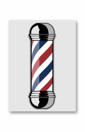 Barber Pole isolated on a white background. Vector illustration