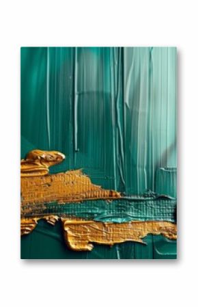 Background with abstract artistic brushstrokes. Textured background. Oil on canvas. Modern art. Floral, green, gray, wallpaper, posters, cards, murals, rugs, hangings, etc.