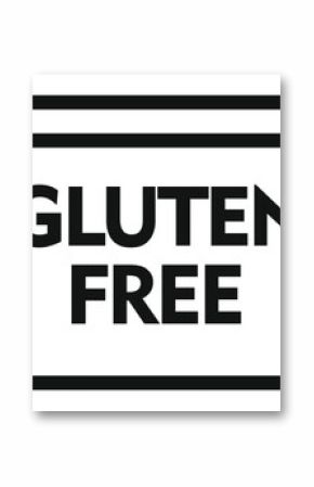 Gluten free bar pack icon outline vector. Fast food. Healthy person diet meal