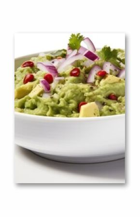 Bowl of Guacamole with Lime Slice
