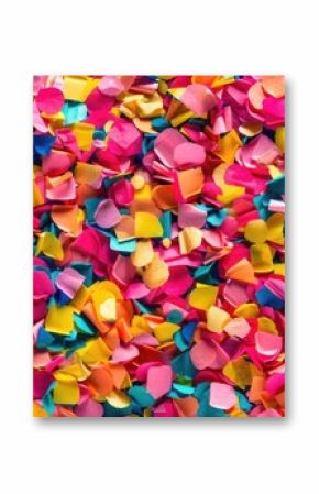 A large pile of colorful confetti pieces, perfect for festive occasions