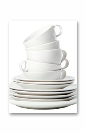 PNG Pile of White Dishware porcelain dishware saucer.