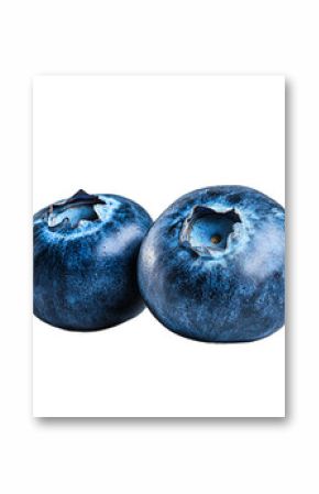 blueberries isolated on white background