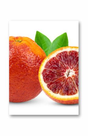 Blood orange isolated on transparent png