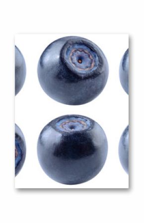 Bilberry isolated png. Bilberry on white or transparent background. Perfect retouched blueberries no background. Png bilberries collection. Full depth of field.