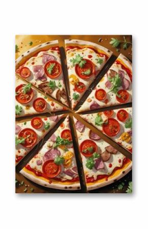 close up of pizza