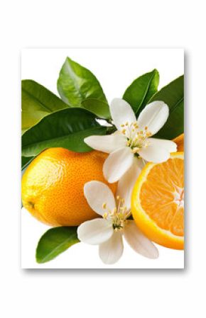 High-resolution vibrant orange blossom isolated on transparent background in PNG format, perfect for seamless floral cutout and botanical design elements