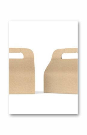 Blank cake paper box packaging 3d illustration.