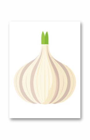 Garlic Food Icon Isolated on a Transparent Background