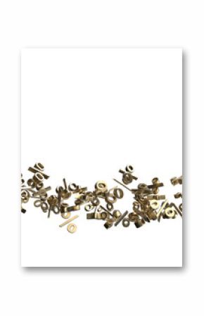 3d Sales icons floating in the air 3D rendering