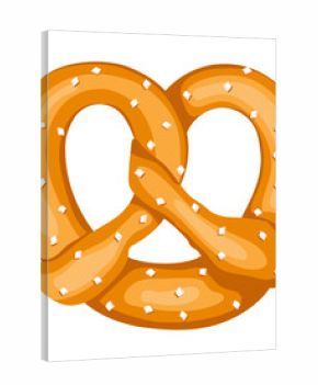 Soft pretzel illustration