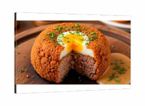 A traditional brazilian bolovo croquette  