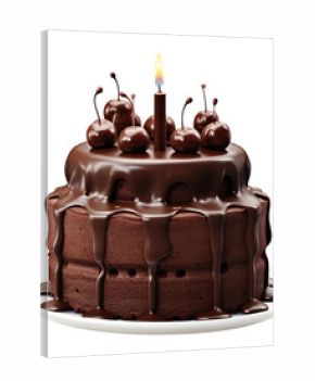 PNG Birthday Chocolate cake chocolate birthday dessert.