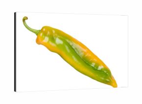 green and yellow pepper isolated