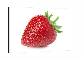 Fresh red strawberries on white background