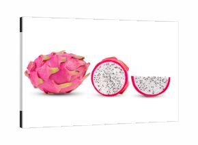 dragon fruit isolated on transparent png (Image from camera)