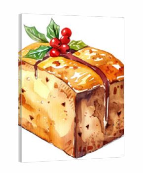 PNG An isolated Christmas Corn Bread illustration christmas dessert.