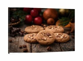 Tasty nut-infused cinnamon biscuits