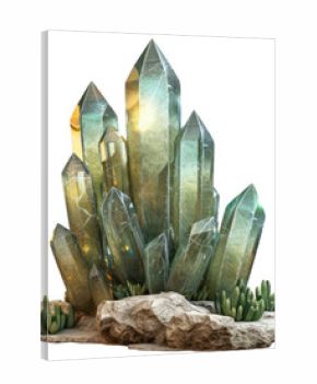 PNG Cactus crystal mineral quartz.