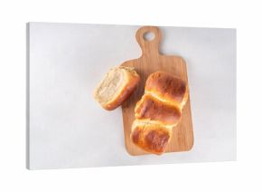 Japanese bread Shokupan, Hokkaido milk bread, or simply milk fluffy buns