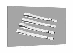 Realistic Fabric Event Wristband Mockup 3D Rendering for Concert