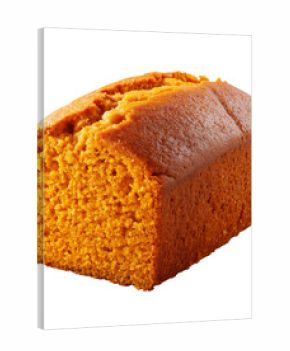 Freshly Baked Pumpkin Bread Cooling on a Kitchen Counter in Autumn.