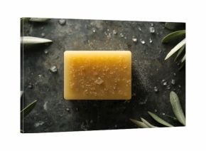 Detailed view of olive oil soap bar highlighting natural ingredients for cleansing, World Hygiene Day