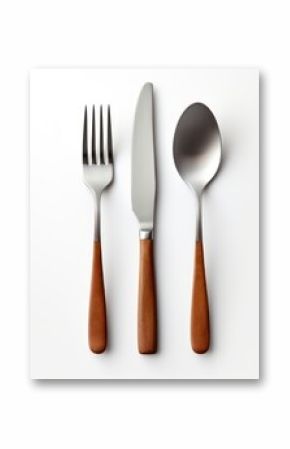 Elegant wooden handle cutlery set