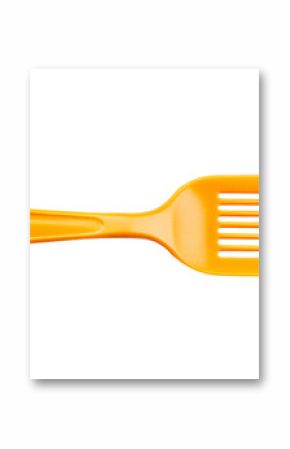 Orange slotted spatula for cooking, kitchen utensils, cut out transparent