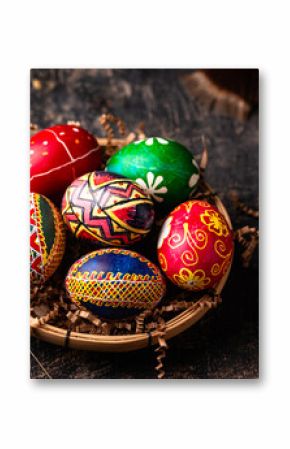 Traditional Ukrainian painting Easter eggs