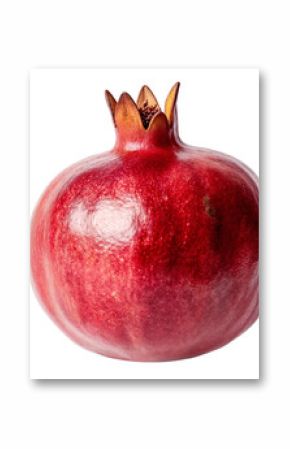 A pomegranate isolated on transparent background, cutout . PNG