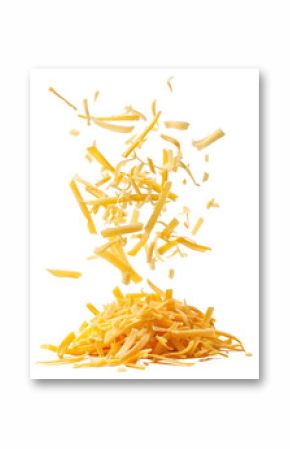 PNG Shredded cheese falling pile