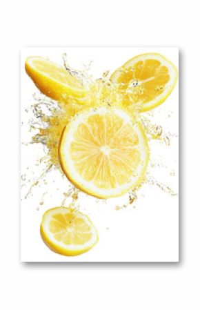 PNG Exploding real lemon yellow fruit yellow lemons.