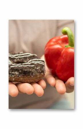 Junk food no good health eating for diet.