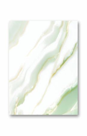 Abstract Green White Marble Texture with Gold Veins