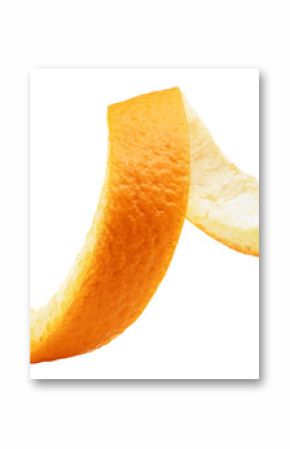 Orange Peel isolated on white background, full depth of field