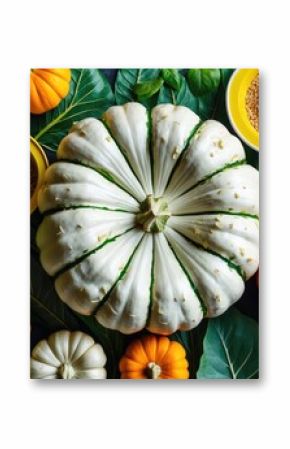 Fresh vegetables including Kocai leaves and Siyem pumpkin for healthy cooking