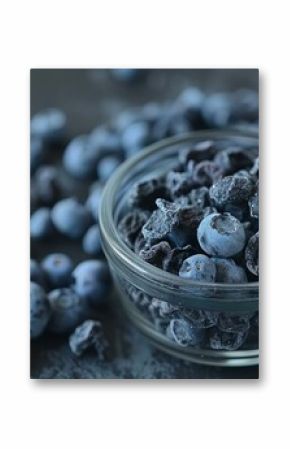 Freeze dried blueberries maintain their nutritional value and taste, offering a convenient and healthy snack option
