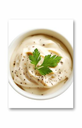 PNG Truffle mayo dip sauce mayonnaise background white.