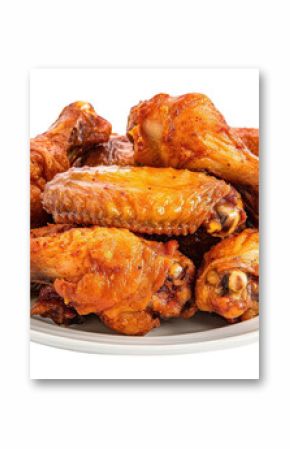 PNG Photo of fried crispy chicken wings grilling poultry cooking.