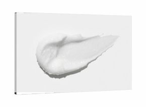 Cosmetic mousse texture sample displayed on a white surface