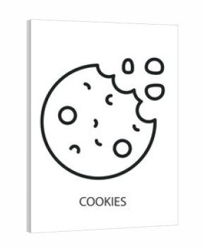 Cookies thin line vector icons.