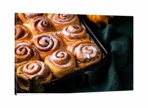 Fresh homemade bakery cinnamon buns